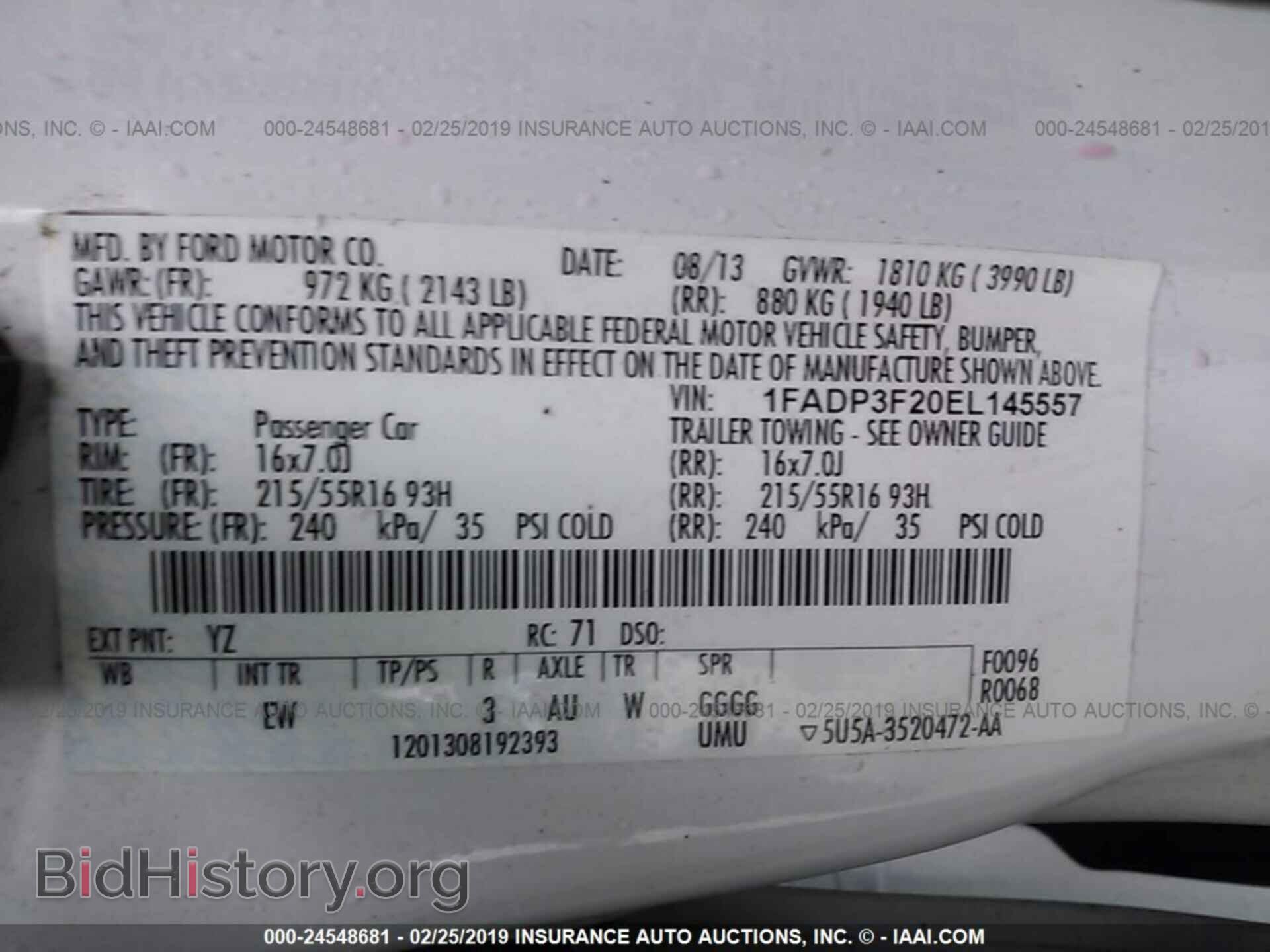 2014 FORD FOCUS - VIN: 1FADP3F20EL145557 - Photo 9