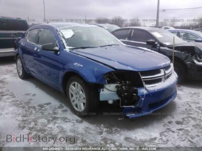 2012 Dodge AVENGER SE, синий — VIN 1C3CDZAB3CN310838, IAAI