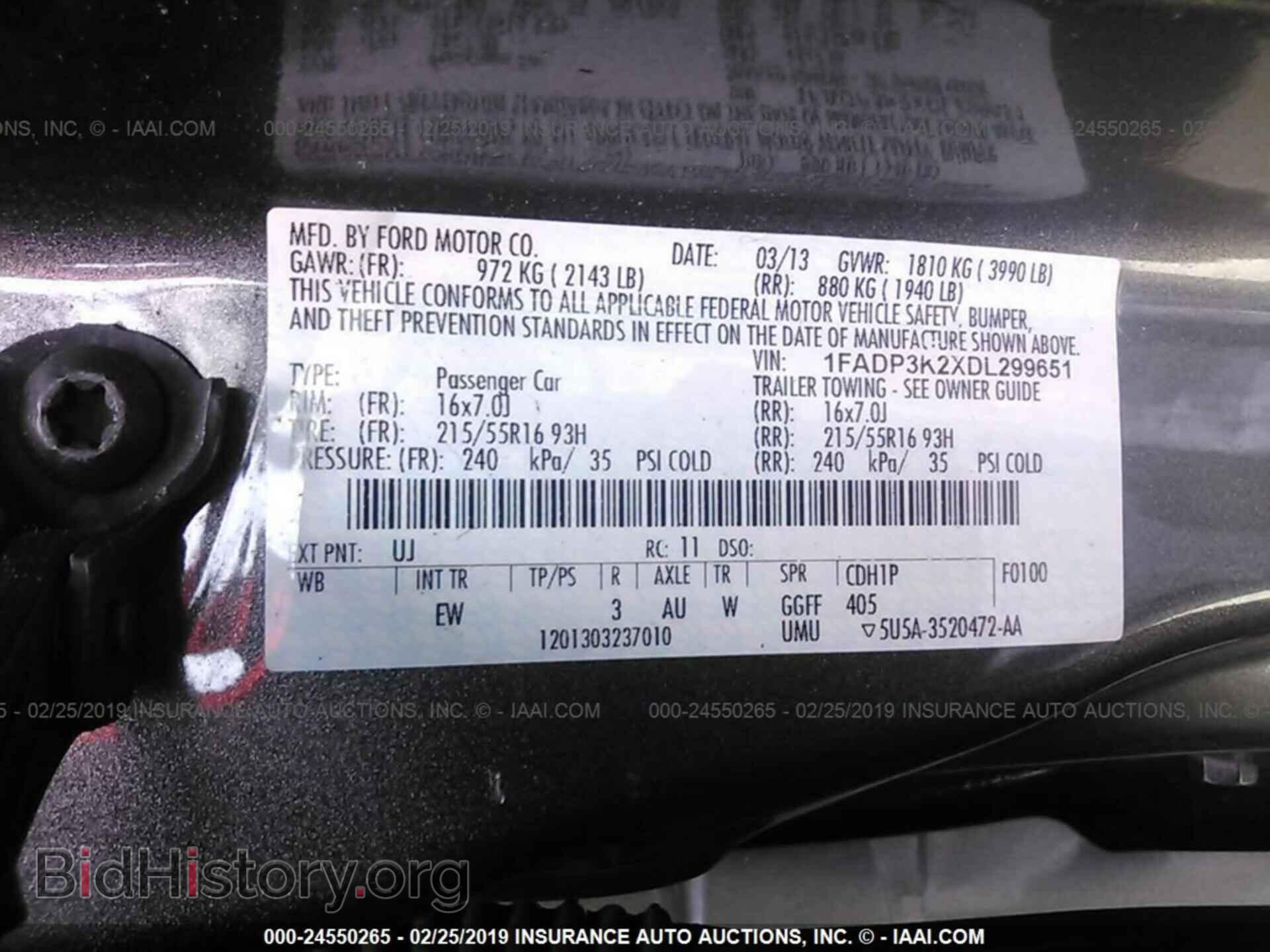 2013 FORD FOCUS - VIN: 1FADP3K2XDL299651 - Фото 9