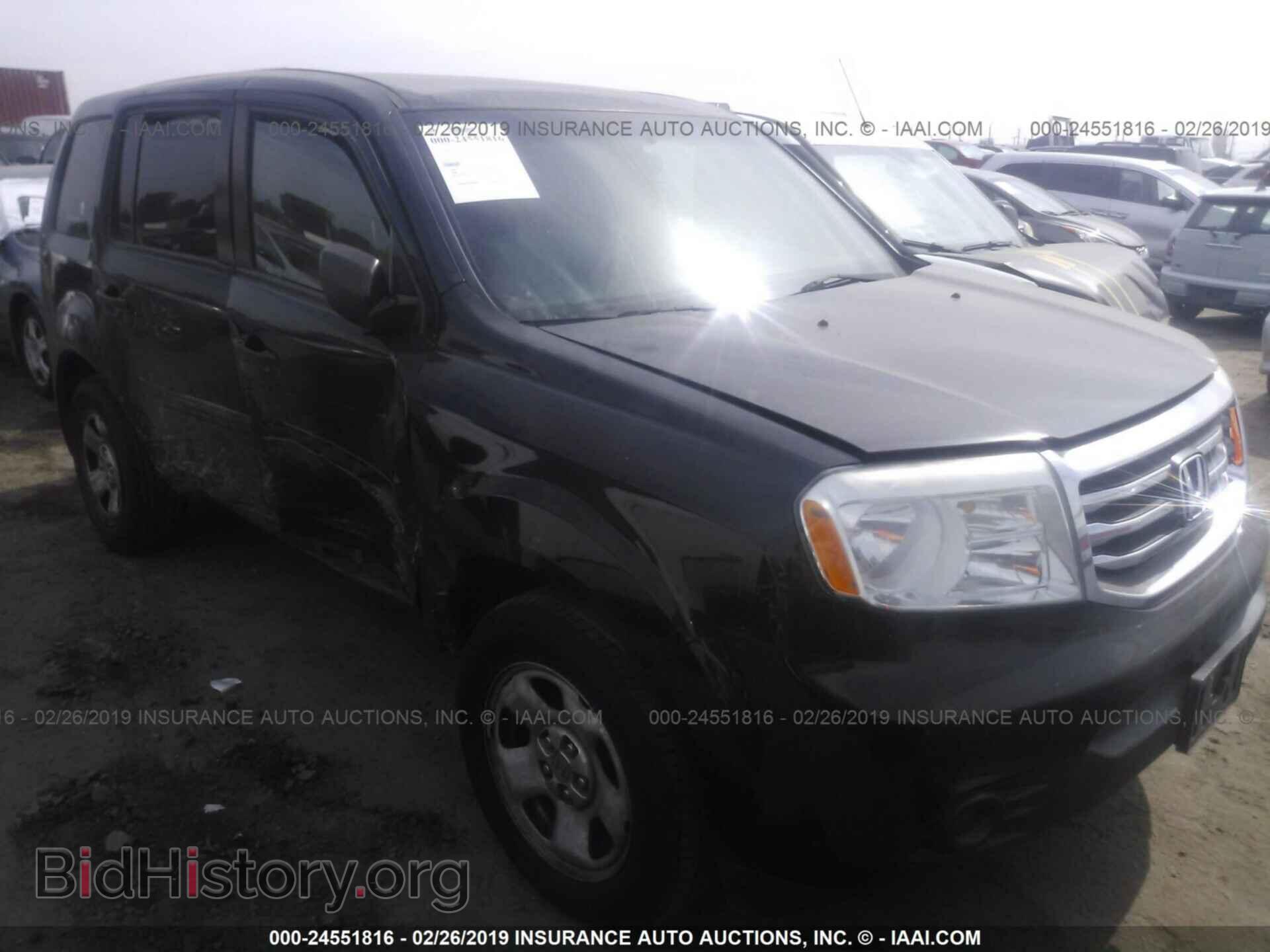 Фотография 5FNYF3H20DB016621 - HONDA PILOT 2013