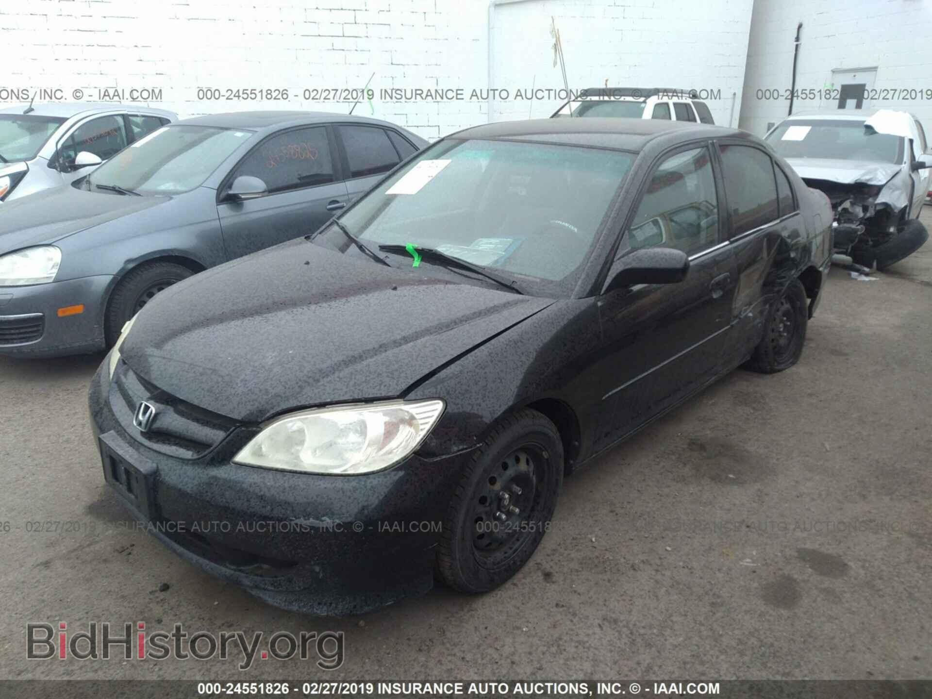 2005 HONDA CIVIC - VIN: JHMES16535S003932 - Фото 2