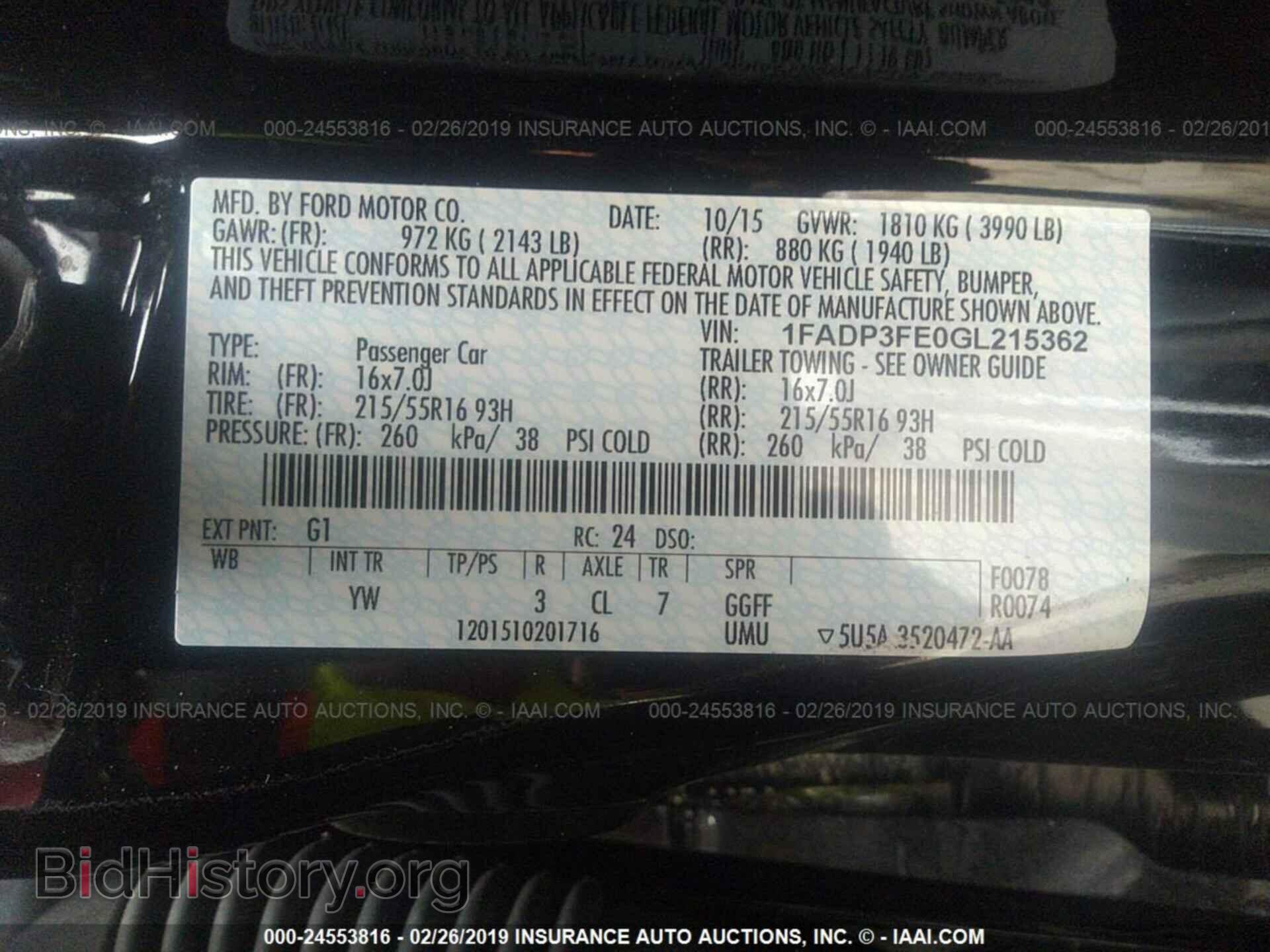 2016 FORD FOCUS - VIN: 1FADP3FE0GL215362 - Photo 9