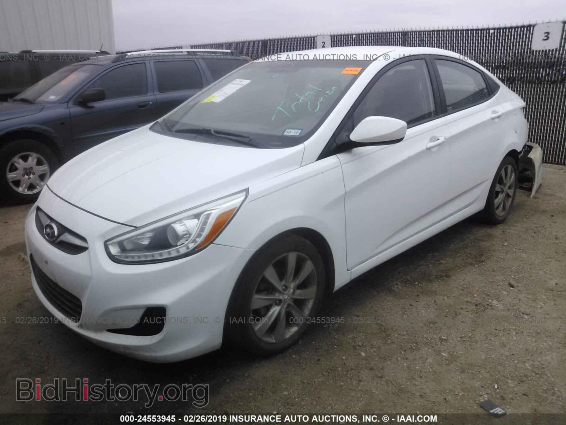 2014 HYUNDAI ACCENT - VIN: KMHCU4AE0EU761870 - Фото 2