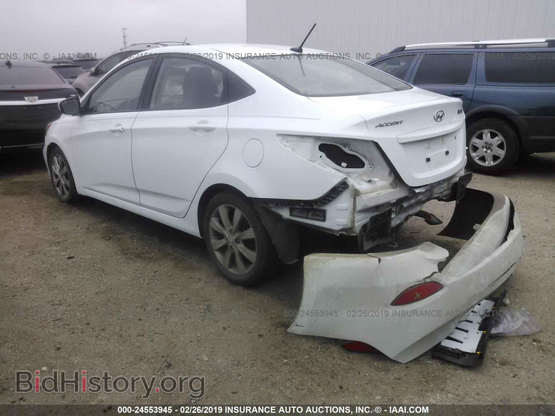 2014 HYUNDAI ACCENT - VIN: KMHCU4AE0EU761870 - Фото 3