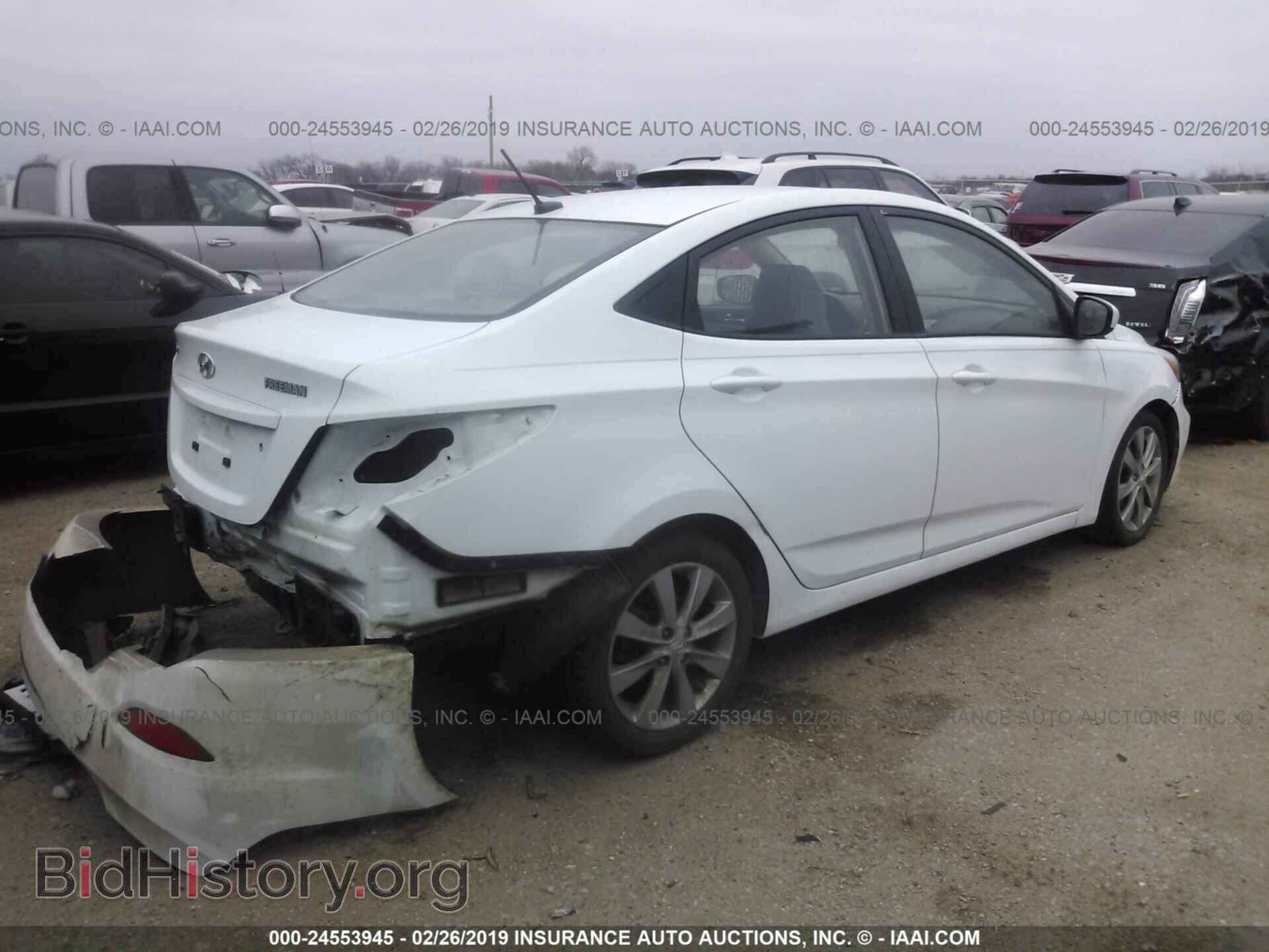 2014 HYUNDAI ACCENT - VIN: KMHCU4AE0EU761870 - Фото 4