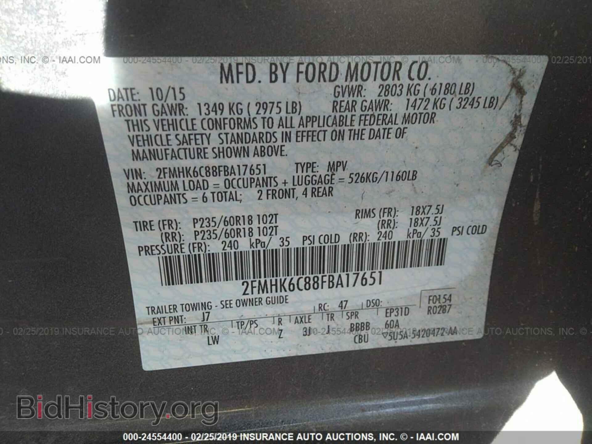 2015 FORD FLEX - VIN: 2FMHK6C88FBA17651 - Photo 9