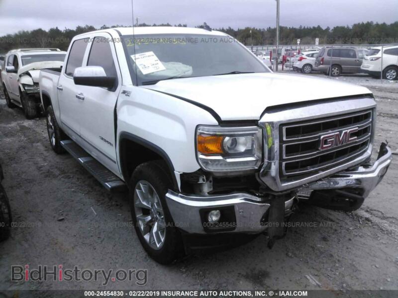 2014 GMC SIERRA K1500 SLT (VIN 3GTU2VEC2EG115861) — photo 1 of 10, IAAI, damage: front end