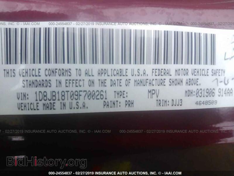 2009 Dodge DURANGO (VIN 1D8JB18T09F700261) — фото 9 из 10