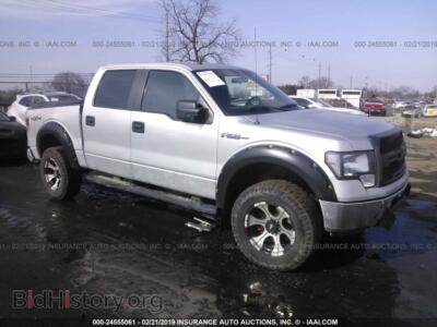 2013 Ford F150 Supercrew, серебристый — VIN 1FTFW1EF5DFD14094, IAAI