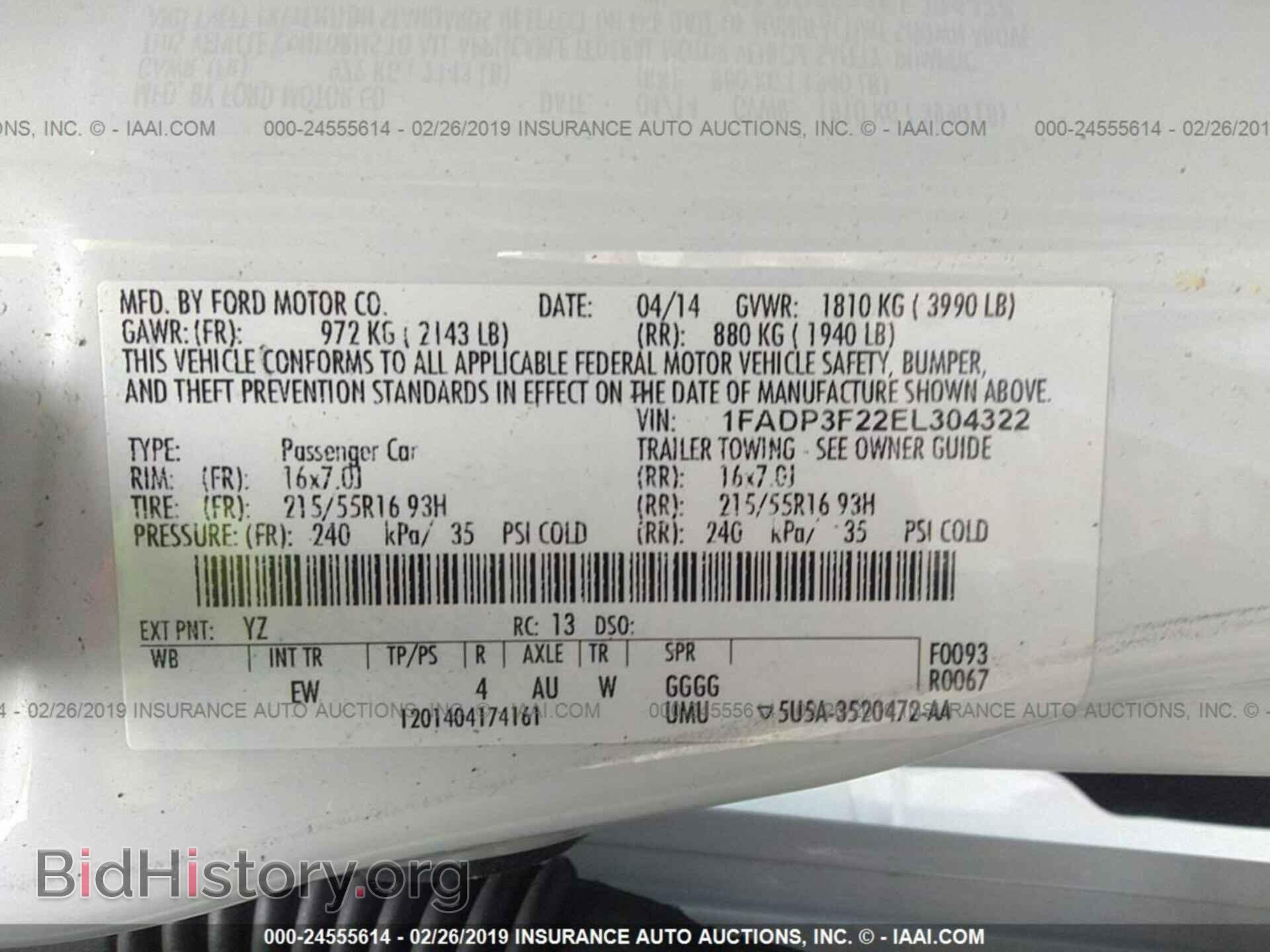 2014 FORD FOCUS - VIN: 1FADP3F22EL304322 - Photo 9