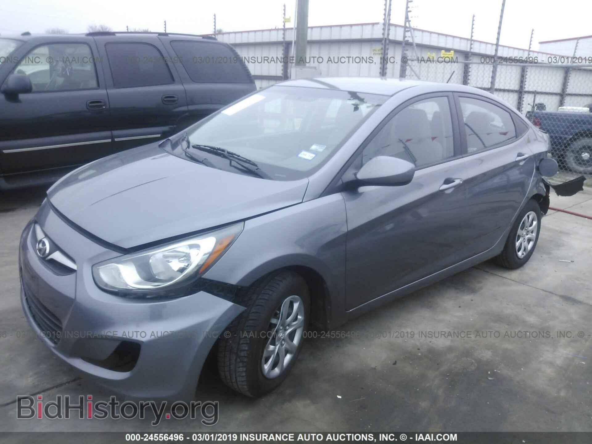 2013 HYUNDAI ACCENT - VIN: KMHCT4AEXDU525681 - Фото 2
