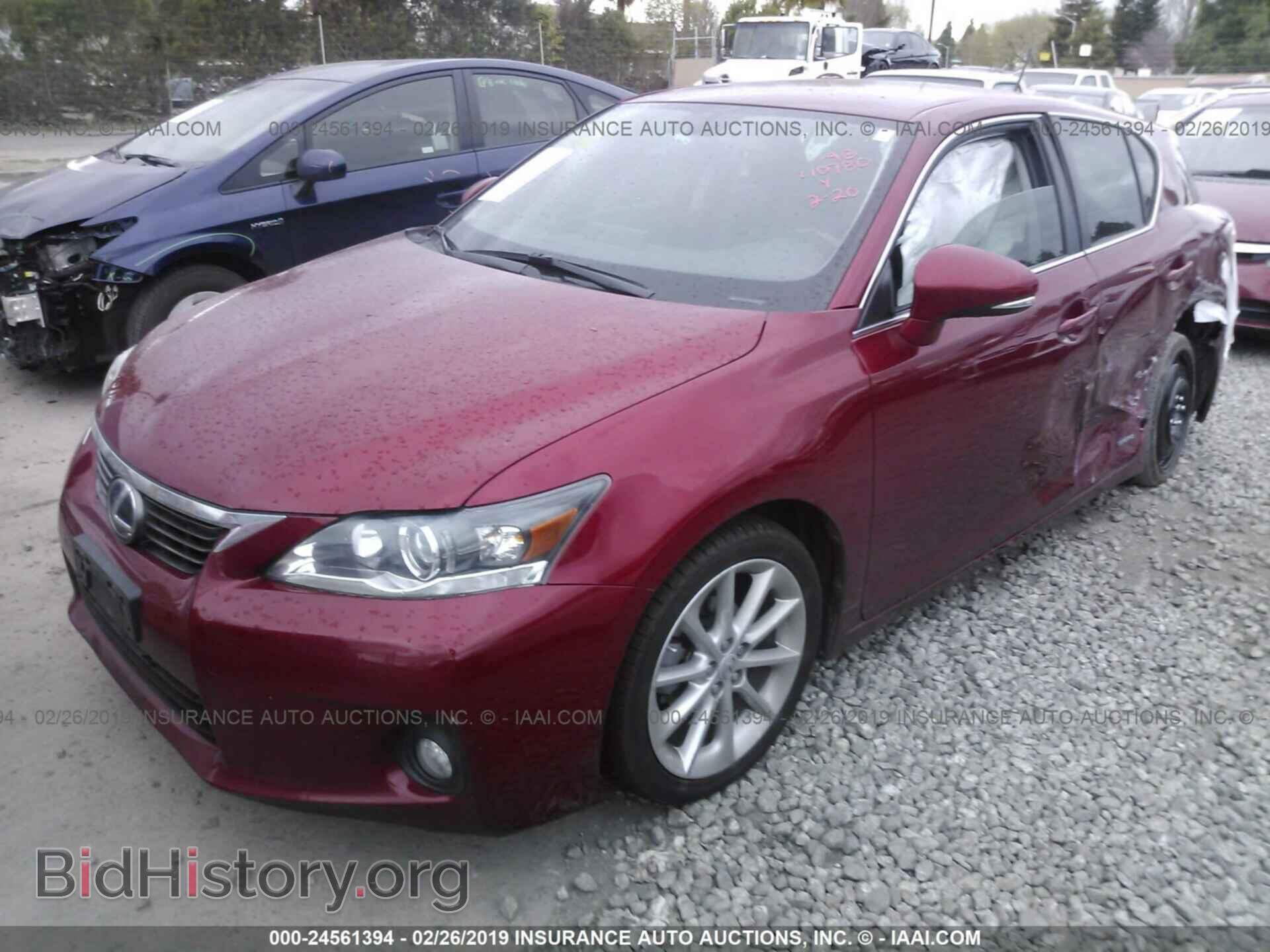 2012 LEXUS CT - VIN: JTHKD5BH1C2083877 - Фото 2