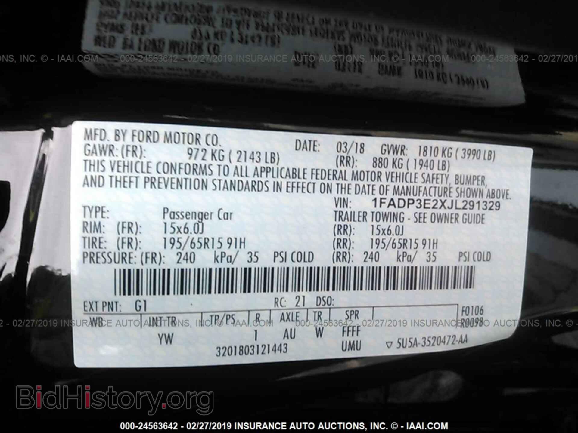 2018 FORD FOCUS - VIN: 1FADP3E2XJL291329 - Photo 9