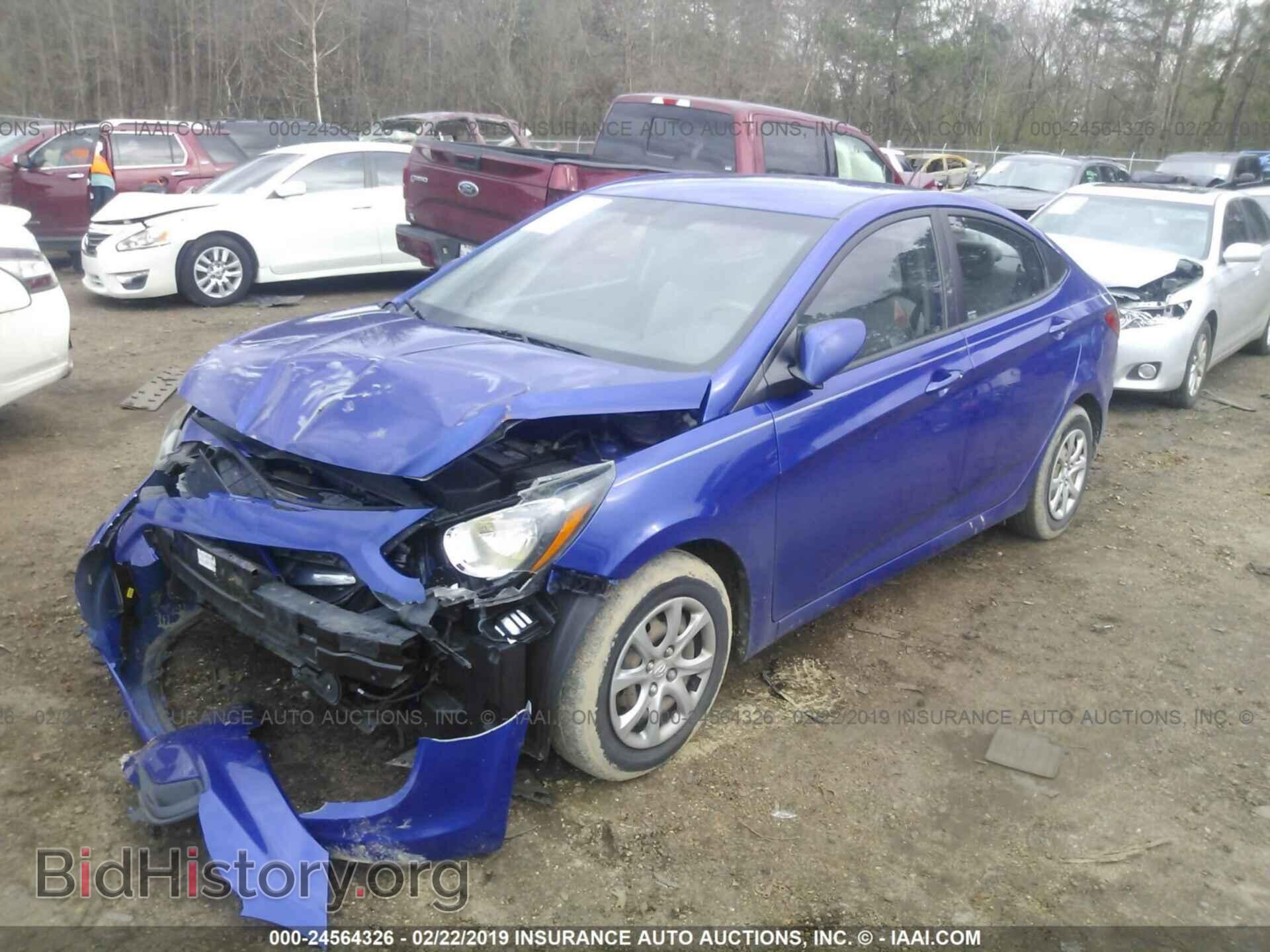 2014 HYUNDAI ACCENT - VIN: KMHCT4AEXEU608237 - Фото 2