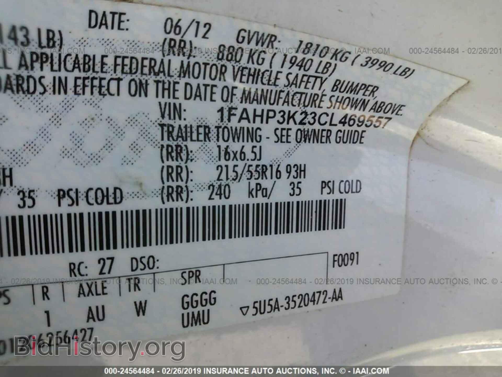 2012 FORD FOCUS - VIN: 1FAHP3K23CL469557 - Photo 9