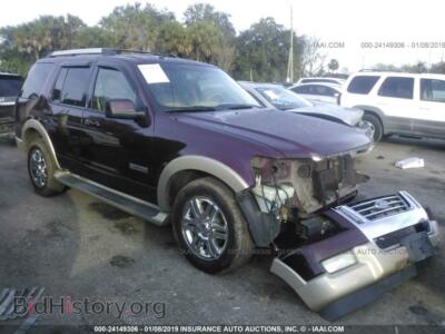 2006 Ford EXPLORER, бордовый — VIN 1FMEU64E06UB21319, IAAI