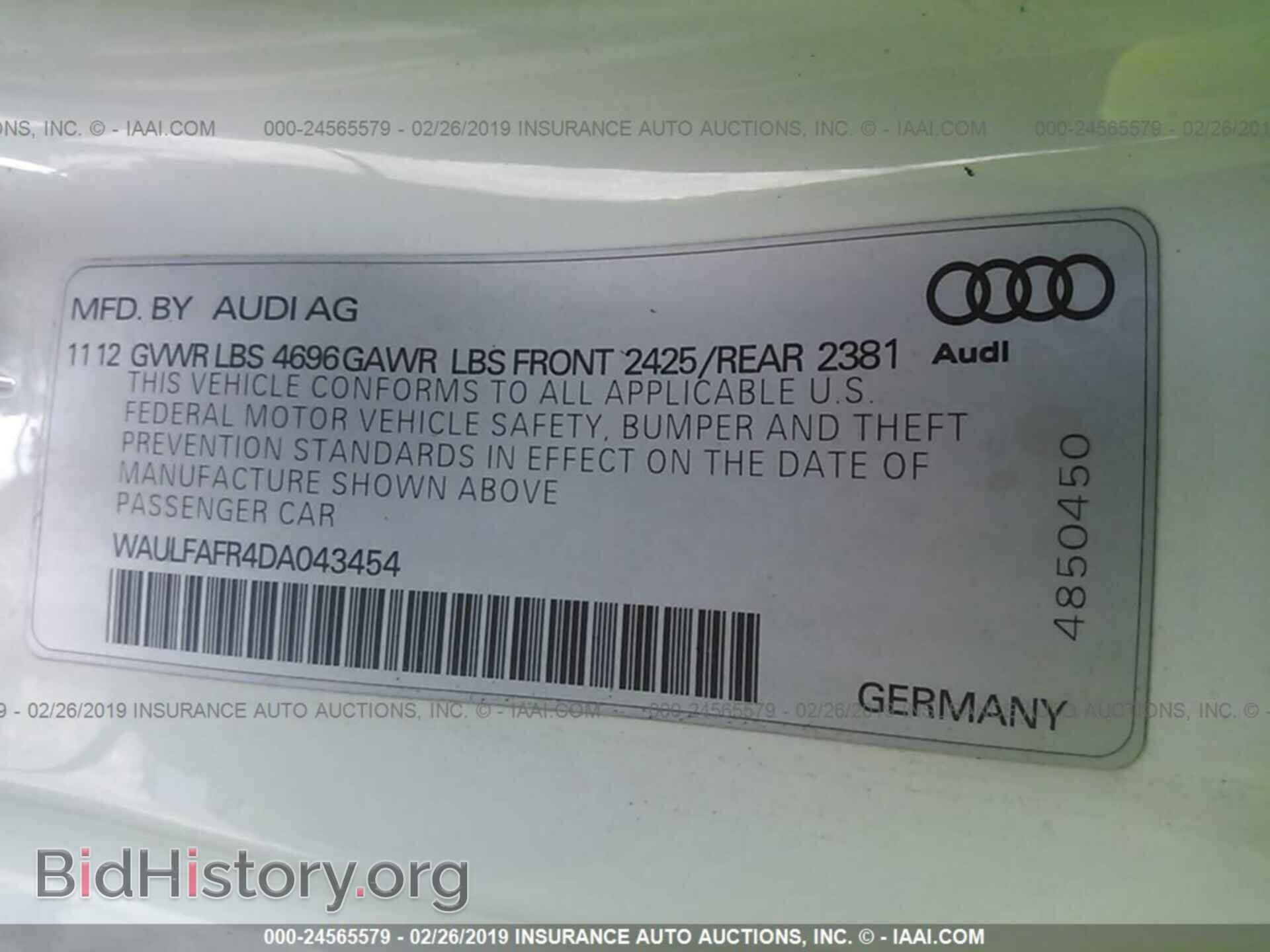 2013 AUDI A5 - VIN: WAULFAFR4DA043454 - Photo 9