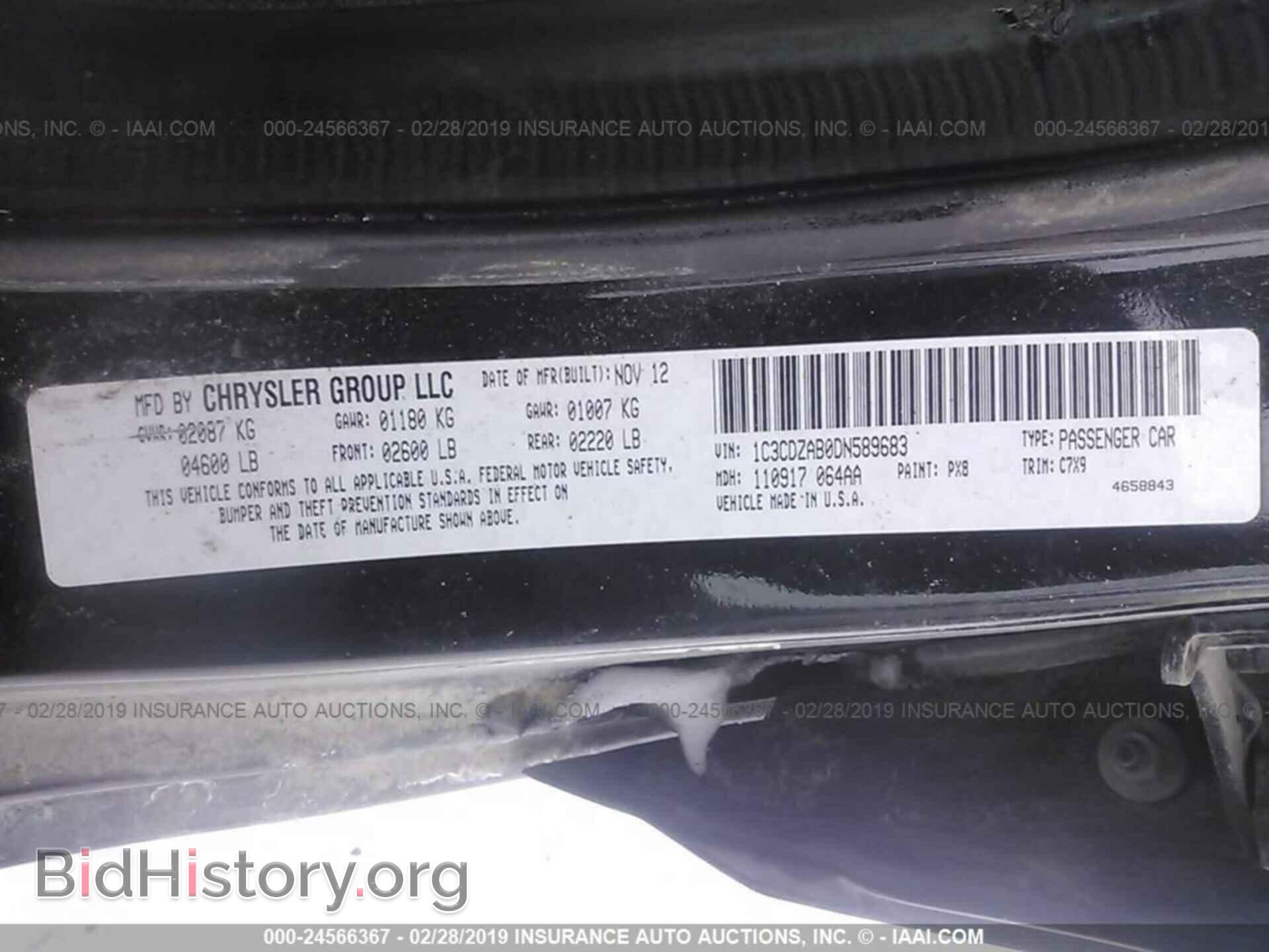 2013 DODGE AVENGER - VIN: 1C3CDZAB0DN589683 - Photo 9