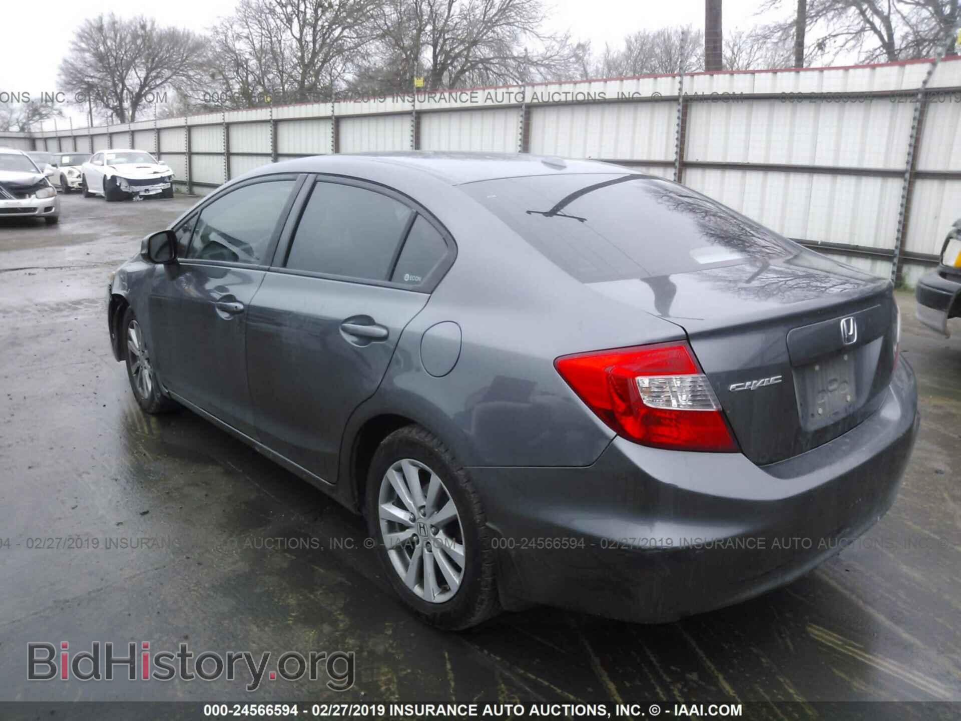 2012 HONDA CIVIC - VIN: 19XFB2F94CE049476 - Фото 3