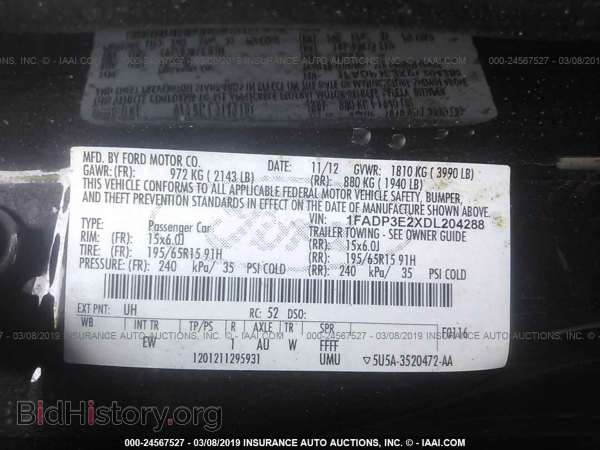 2013 FORD FOCUS - VIN: 1FADP3E2XDL204288 - Photo 9