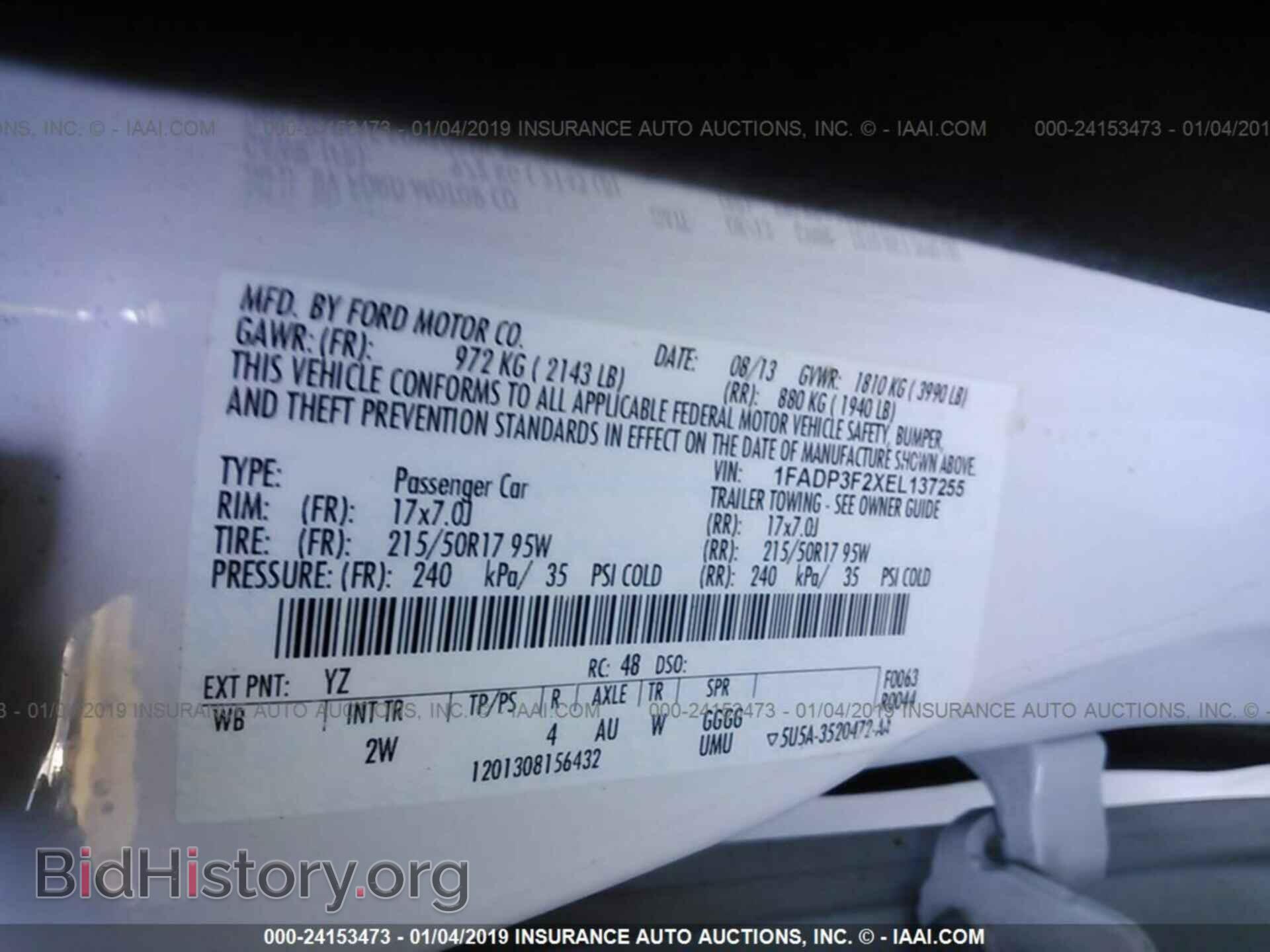 2014 FORD FOCUS - VIN: 1FADP3F2XEL137255 - Photo 9