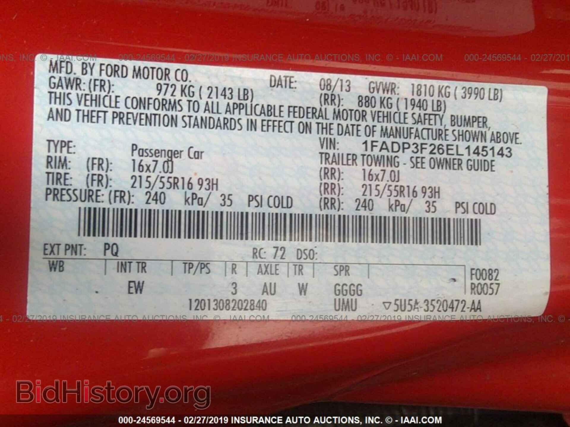 2014 FORD FOCUS - VIN: 1FADP3F26EL145143 - Photo 9