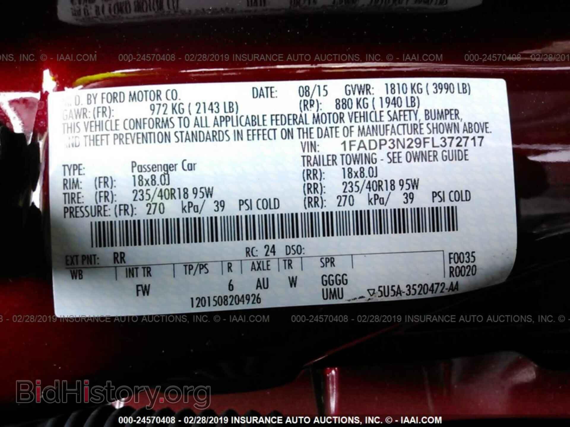 2015 FORD FOCUS - VIN: 1FADP3N29FL372717 - Photo 9