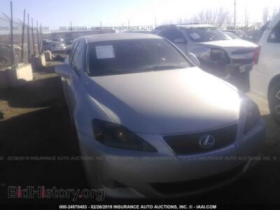 2007 Lexus IS, серебристый — VIN JTHBK262372047267, IAAI