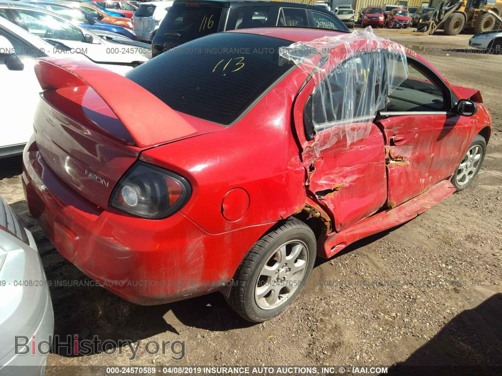2005 DODGE NEON - VIN: 1B3ES56C45D193124 - Фото 4