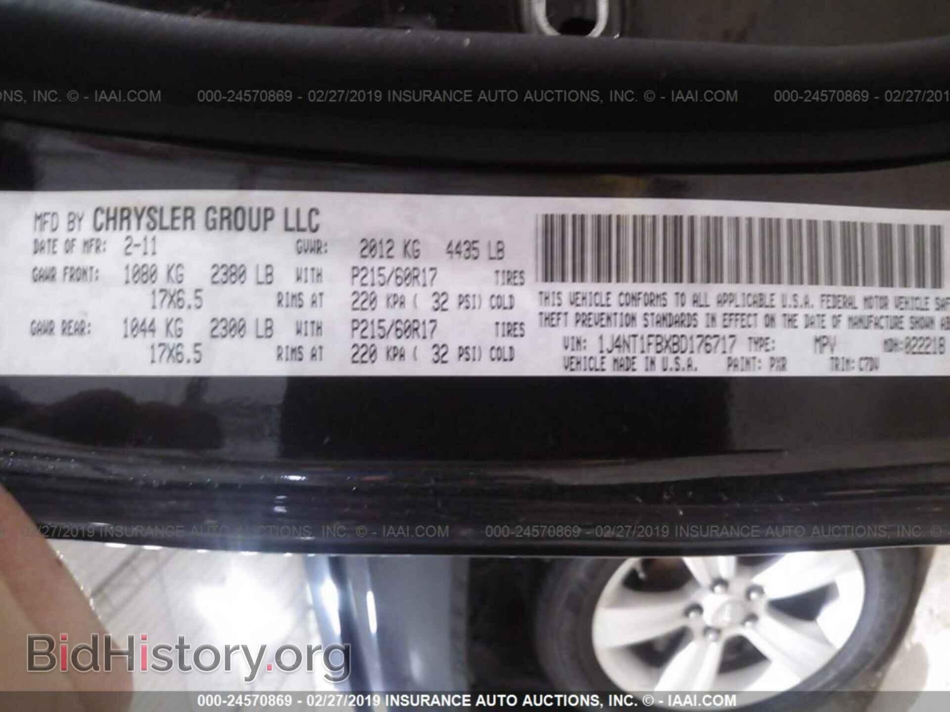 2011 JEEP COMPASS - VIN: 1J4NT1FBXBD176717 - Photo 9