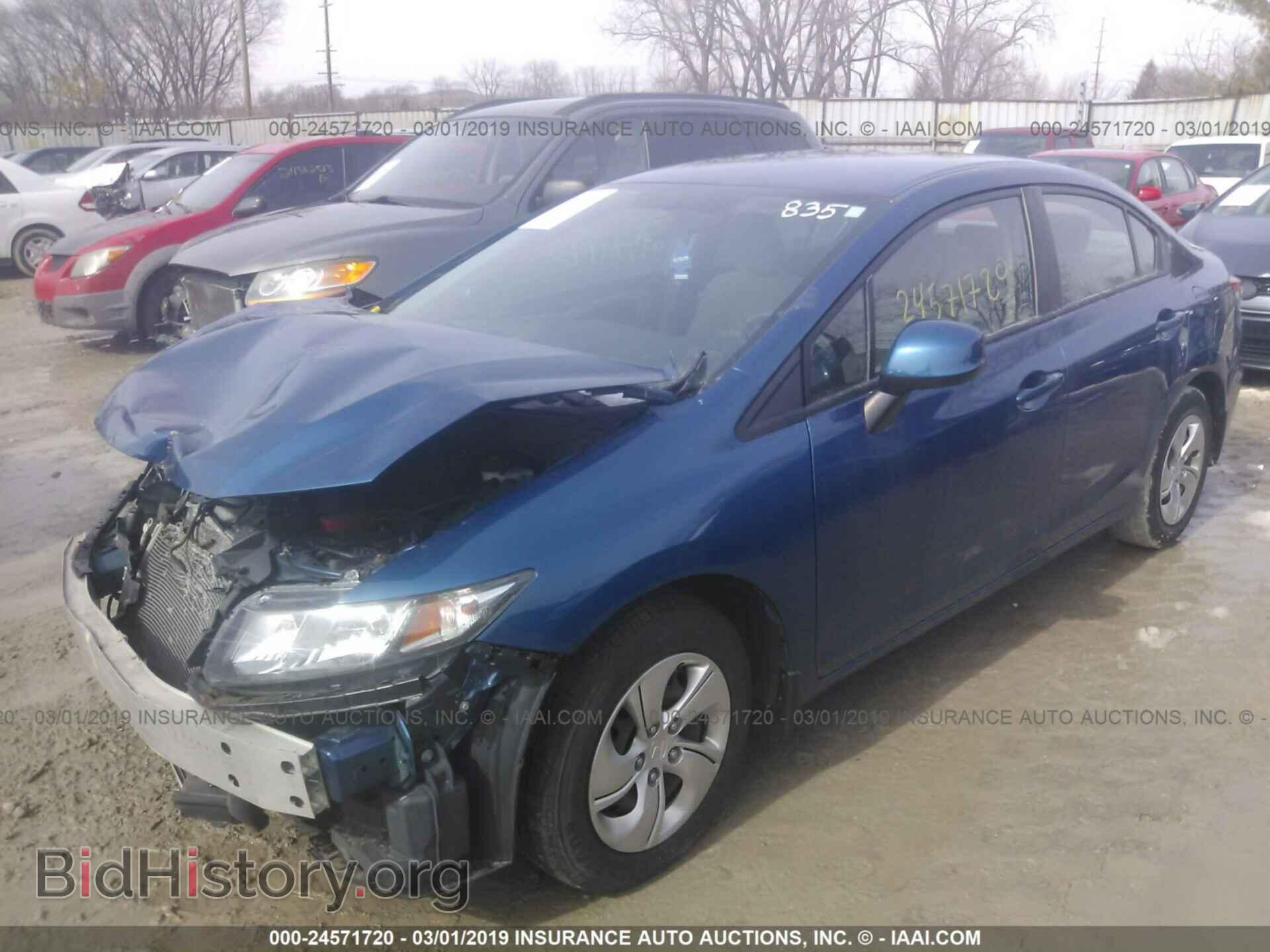 2013 HONDA CIVIC - VIN: 19XFB2F52DE043299 - Фото 2