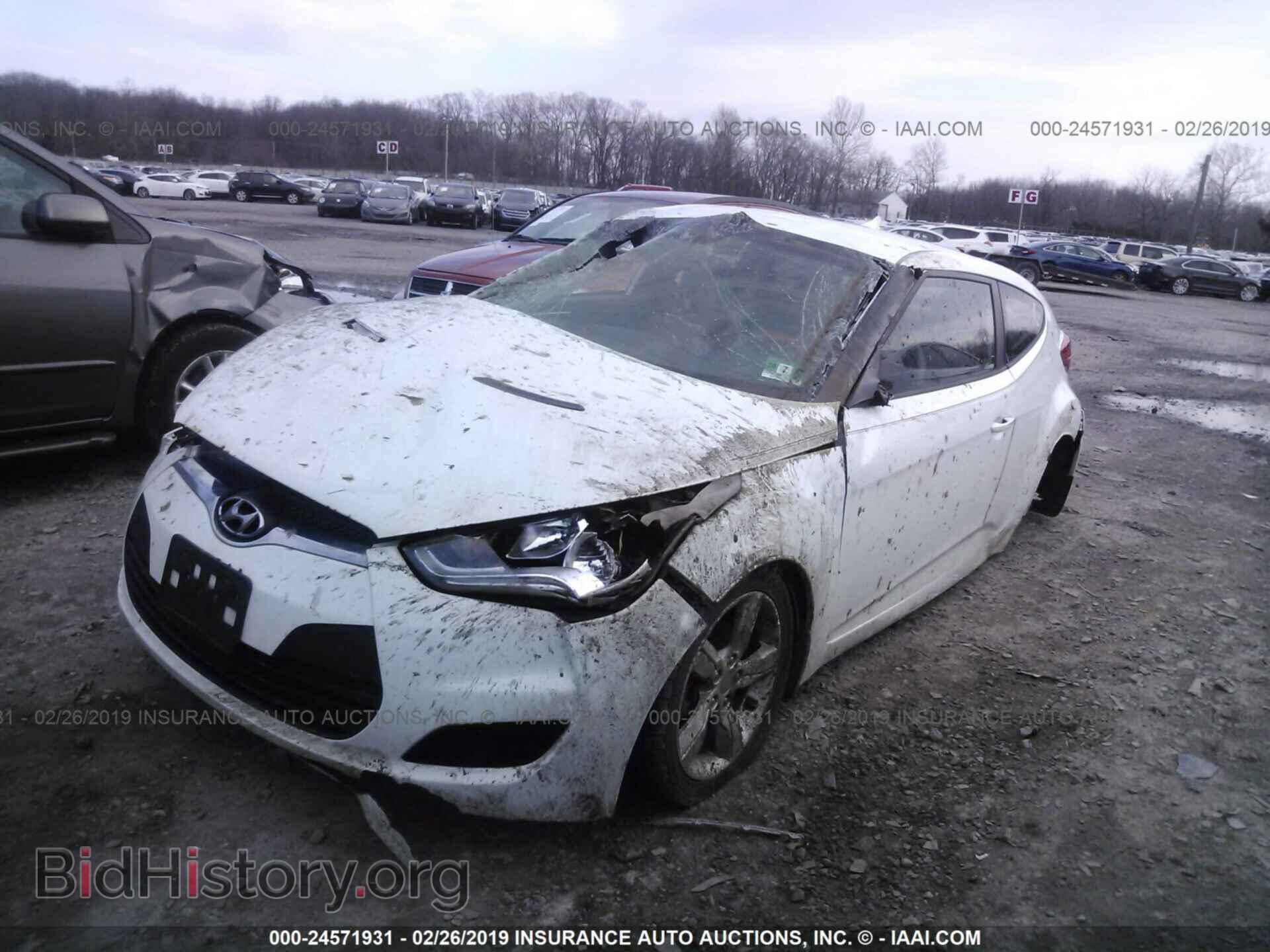 2013 HYUNDAI VELOSTER - VIN: KMHTC6ADXDU087229 - Фото 2