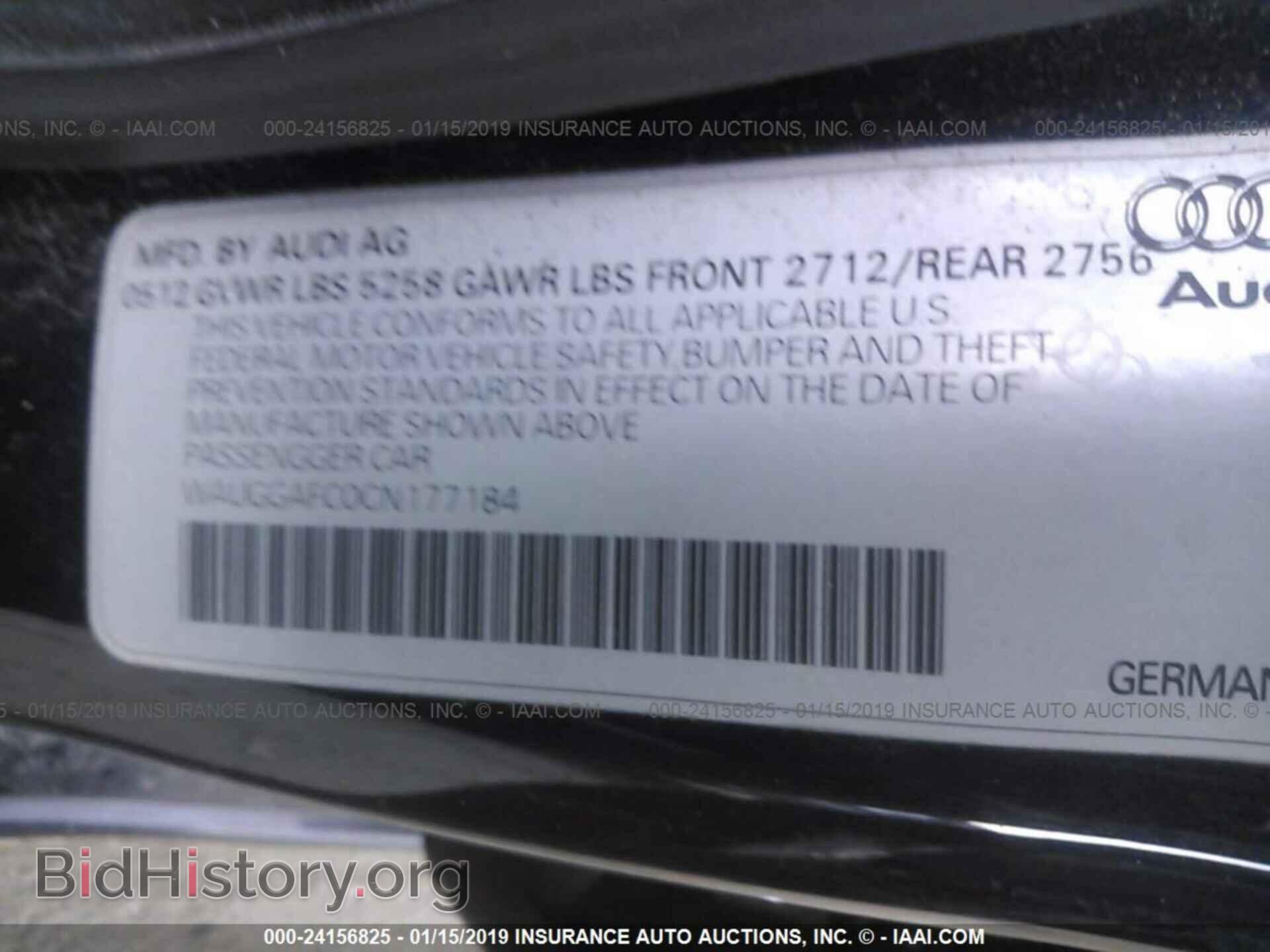 2012 AUDI A6 - VIN: WAUGGAFC0CN177184 - Photo 9