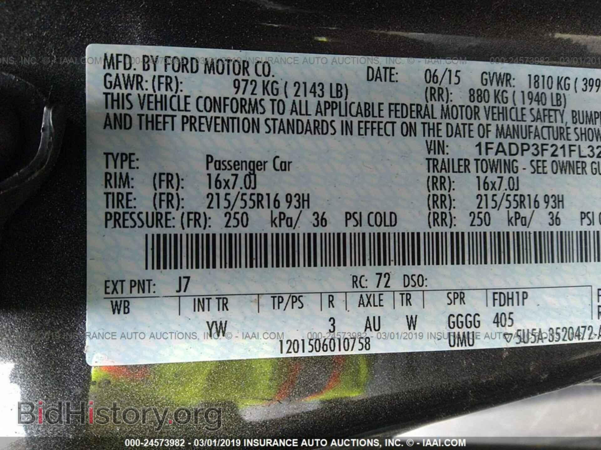 2015 FORD FOCUS - VIN: 1FADP3F21FL329097 - Фото 9