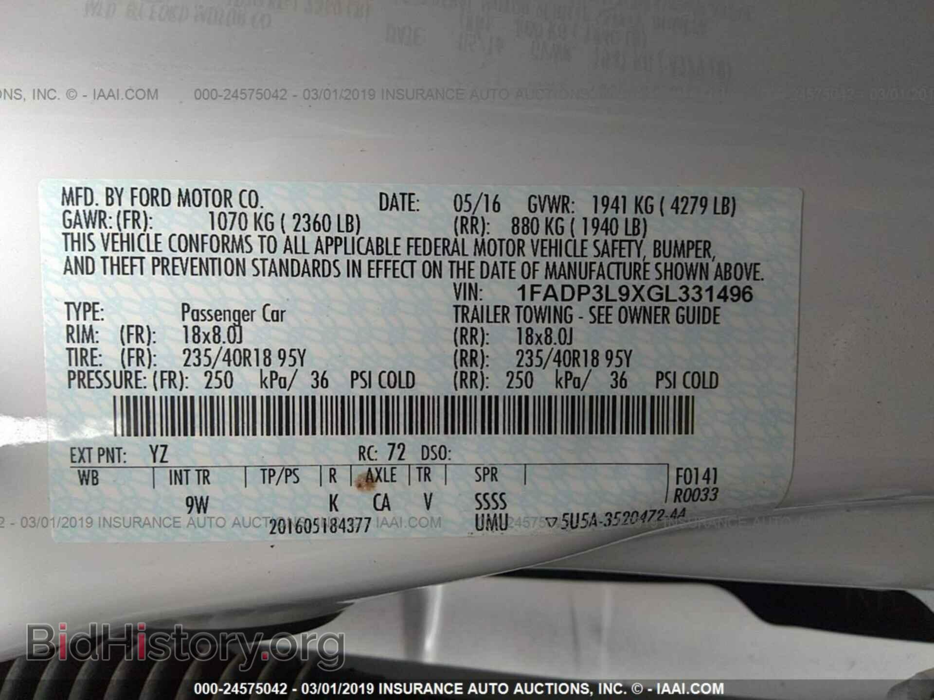 2016 FORD FOCUS - VIN: 1FADP3L9XGL331496 - Photo 9