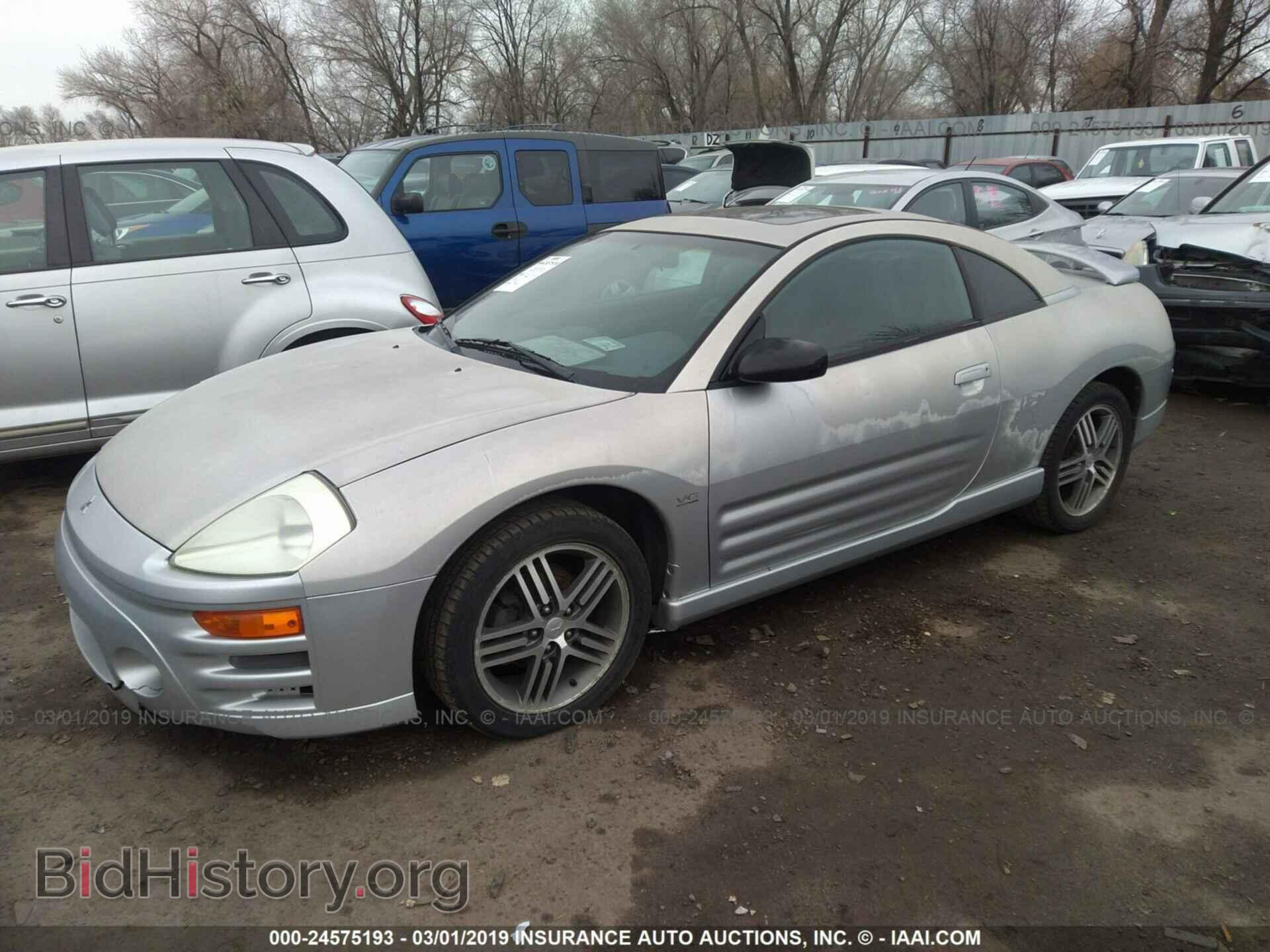 2003 MITSUBISHI ECLIPSE - VIN: 4A3AC84H93E033741 - Фото 2