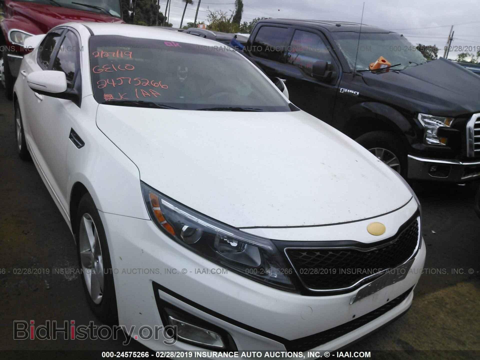 Фотография KNAGM4A79F5640173 - KIA OPTIMA 2015