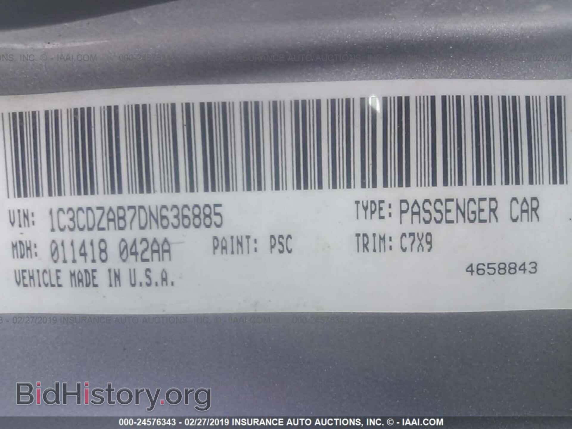 2013 DODGE AVENGER - VIN: 1C3CDZAB7DN636885 - Photo 9