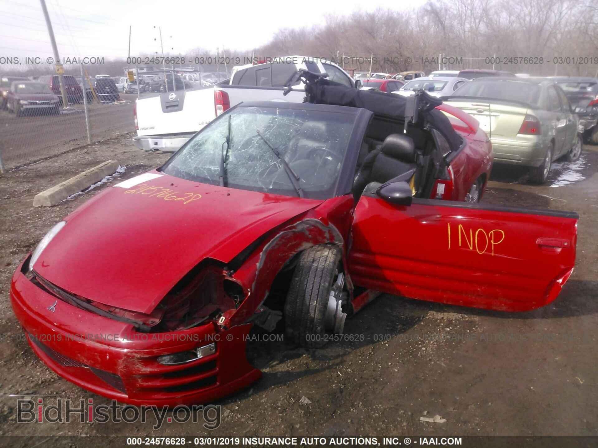 2001 MITSUBISHI ECLIPSE - VIN: 4A3AE85H51E011404 - Фото 2