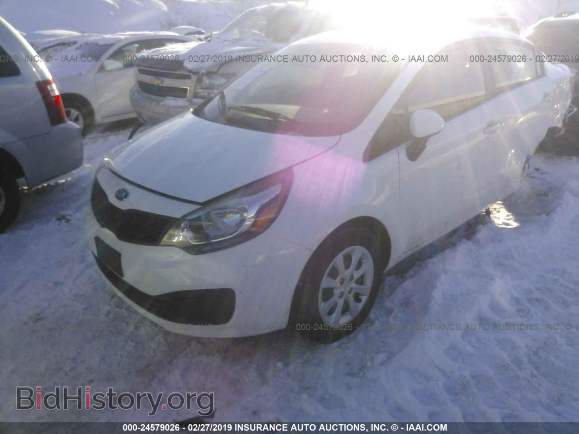 2013 KIA RIO - VIN: KNADM4A30D6236220 - Фото 2