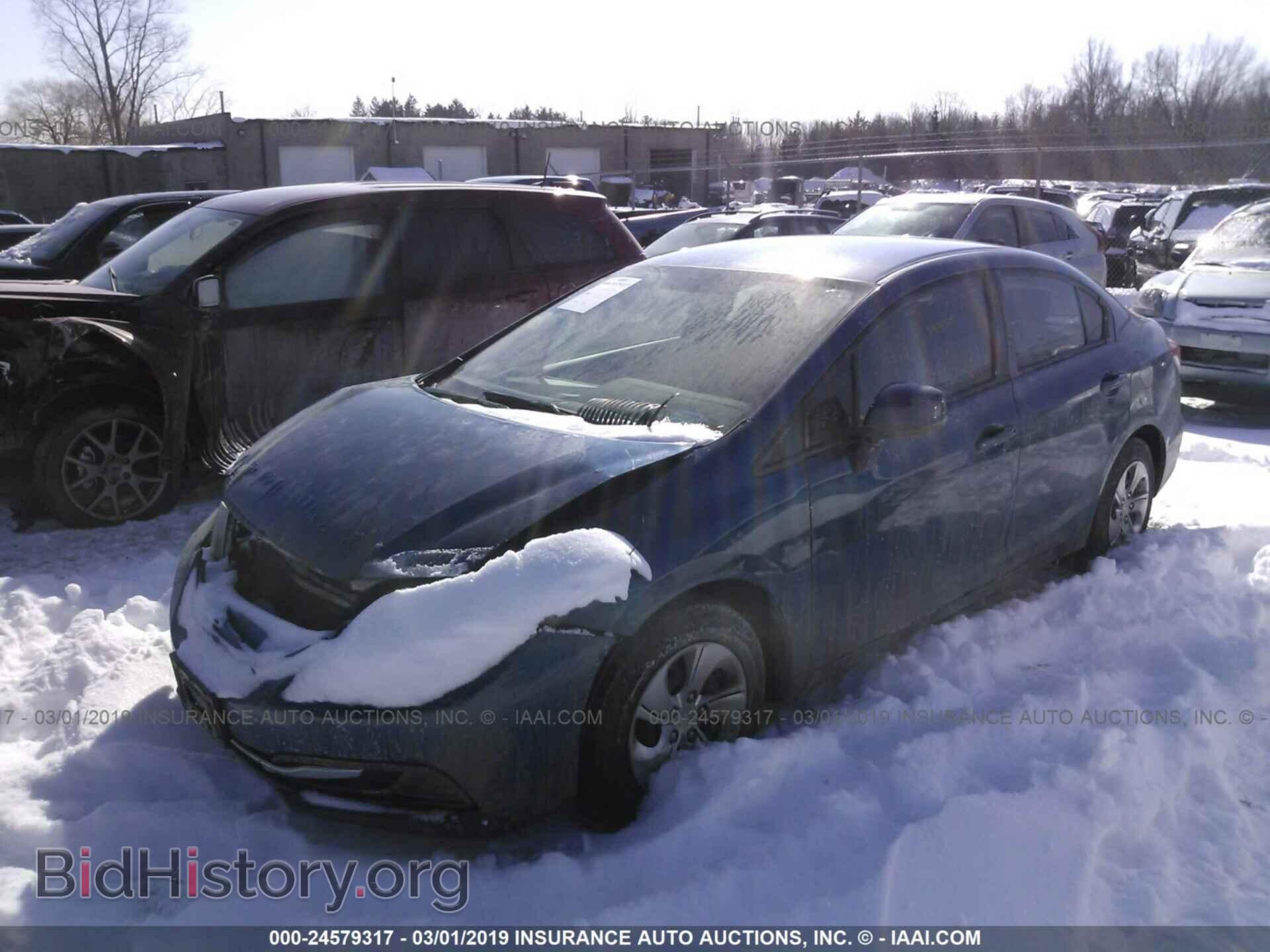 2013 HONDA CIVIC - VIN: 2HGFB2F55DH584532 - Фото 2
