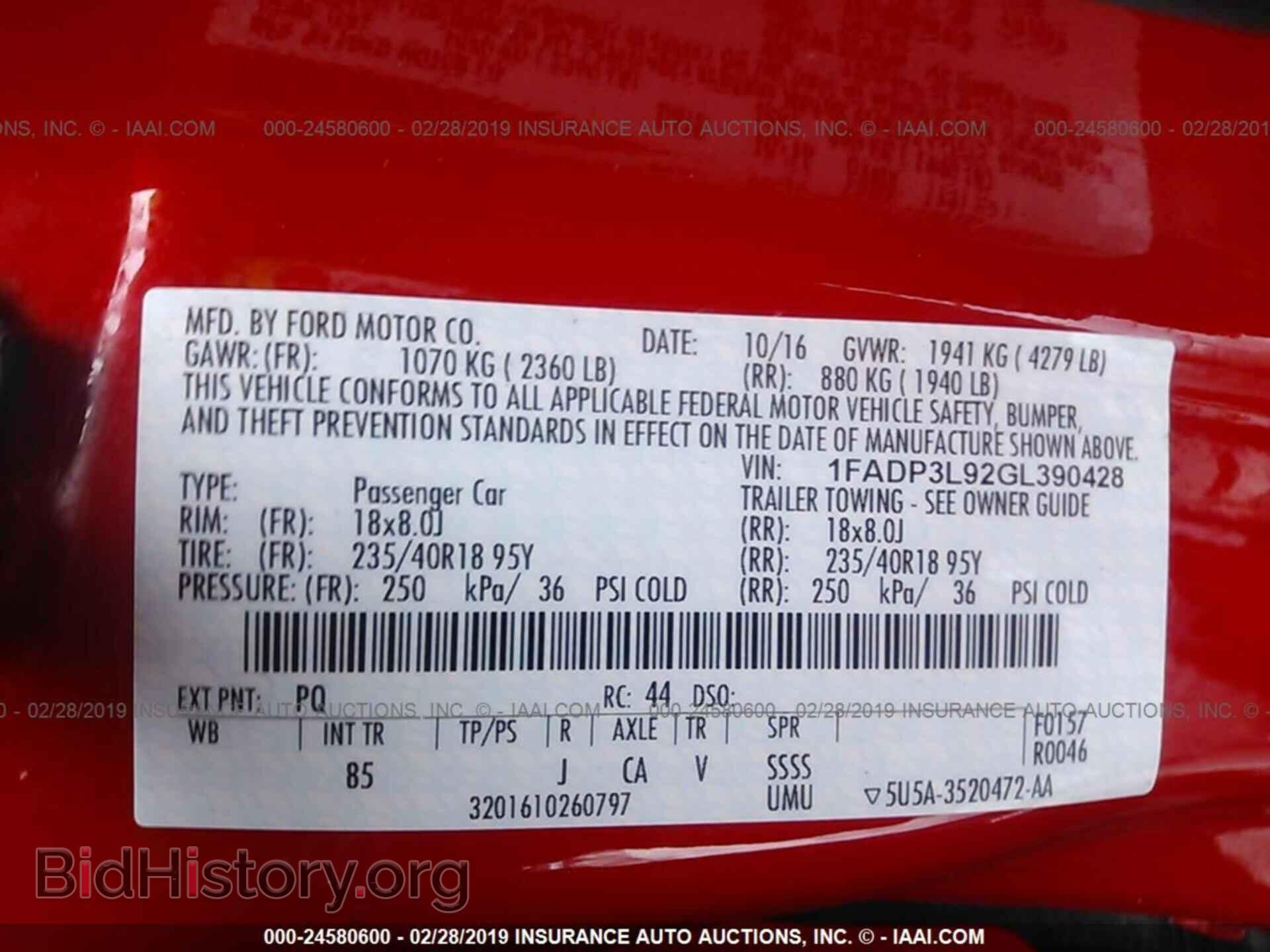 2016 FORD FOCUS - VIN: 1FADP3L92GL390428 - Photo 9
