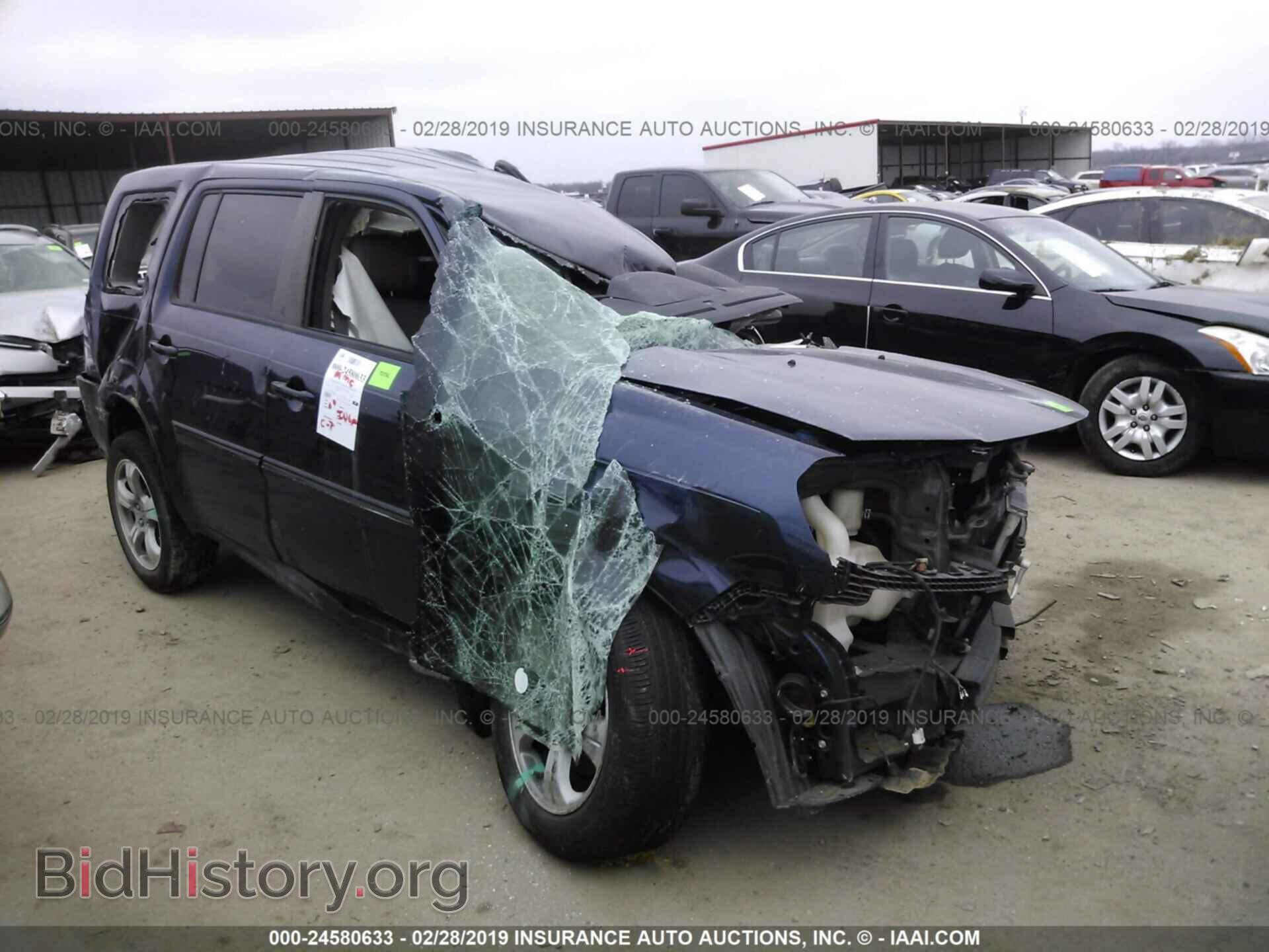 Фотография 5FNYF3H46DB033649 - HONDA PILOT 2013