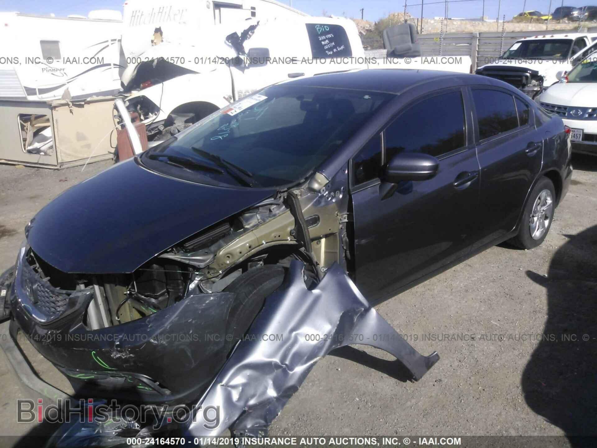 2014 HONDA CIVIC - VIN: 19XFB2F52EE044356 - Фото 2