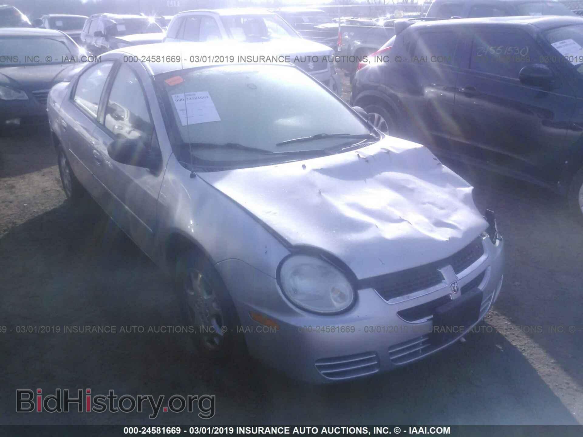 Фотография 1B3ES56C04D596810 - DODGE NEON 2004