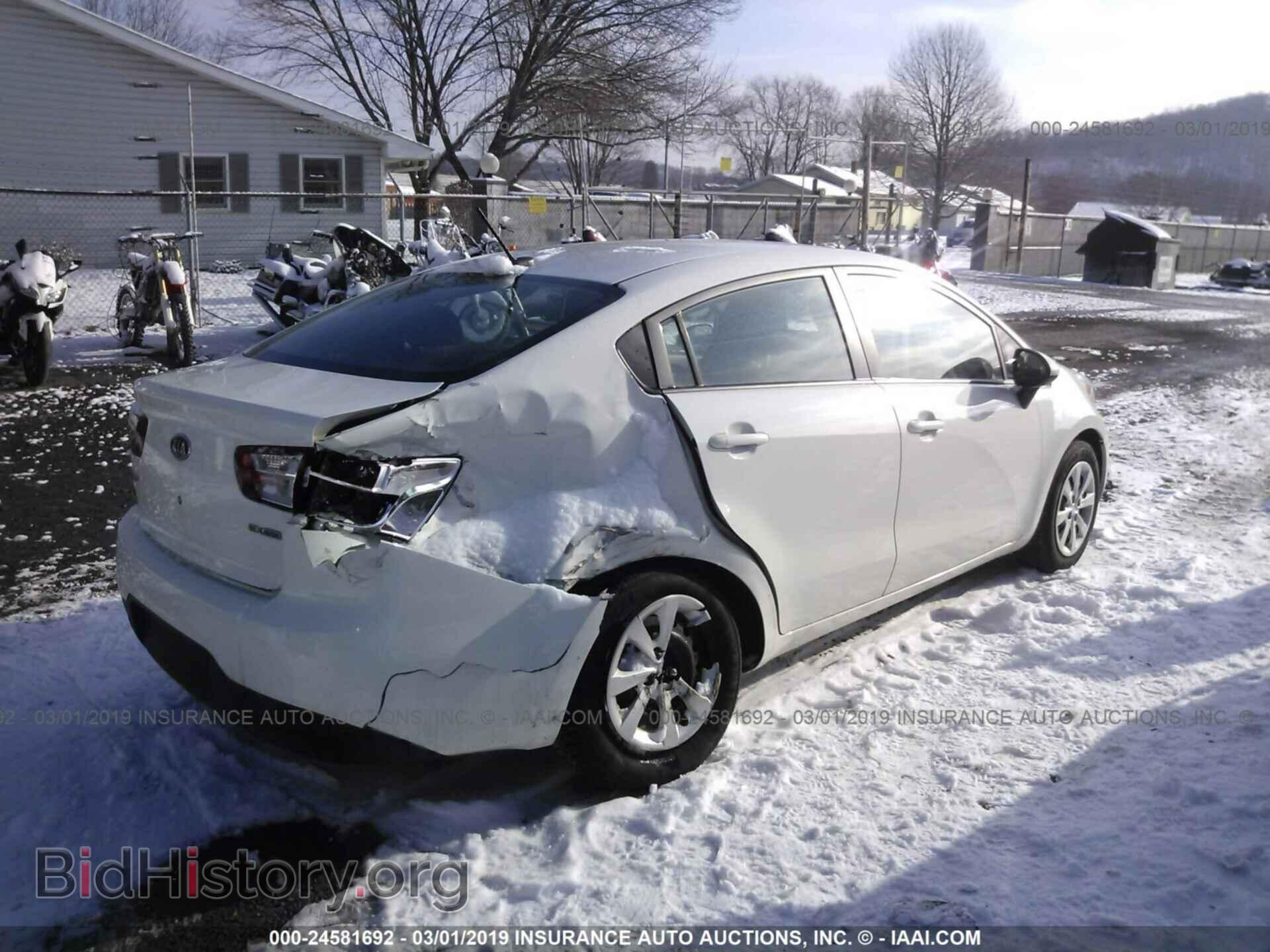 2012 KIA RIO - VIN: KNADN4A36C6057580 - Фото 4