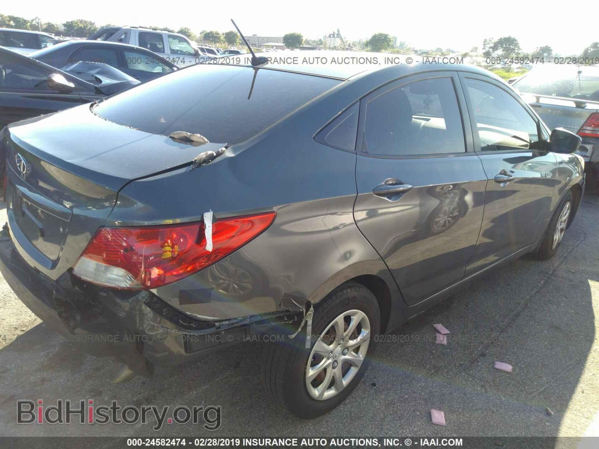 2013 HYUNDAI ACCENT - VIN: KMHCT4AE2DU414669 - Фото 4