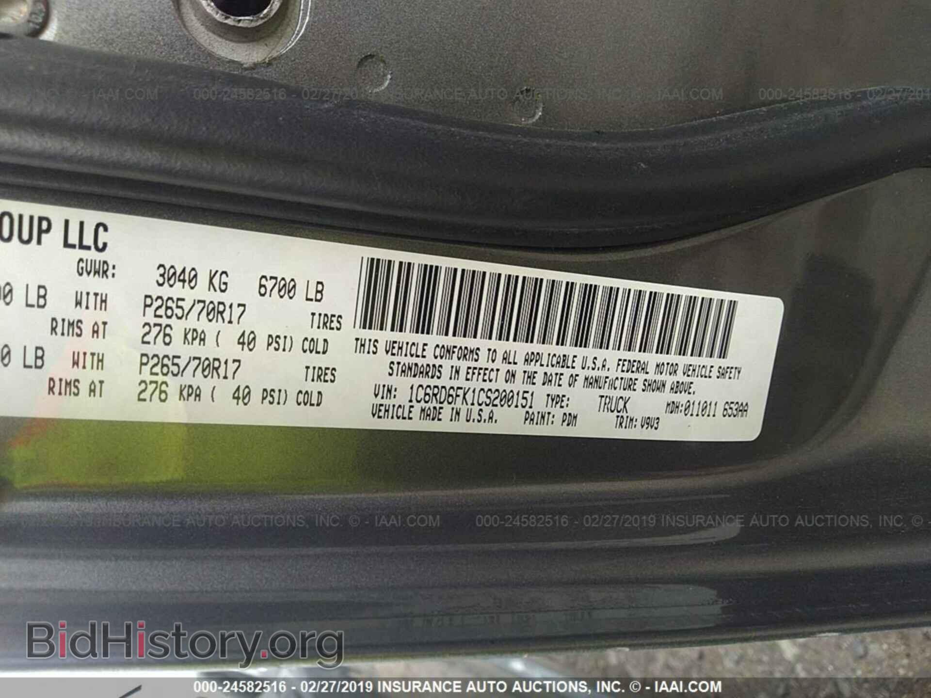 2012 DODGE RAM 1500 - VIN: 1C6RD6FK1CS200151 - Фото 9