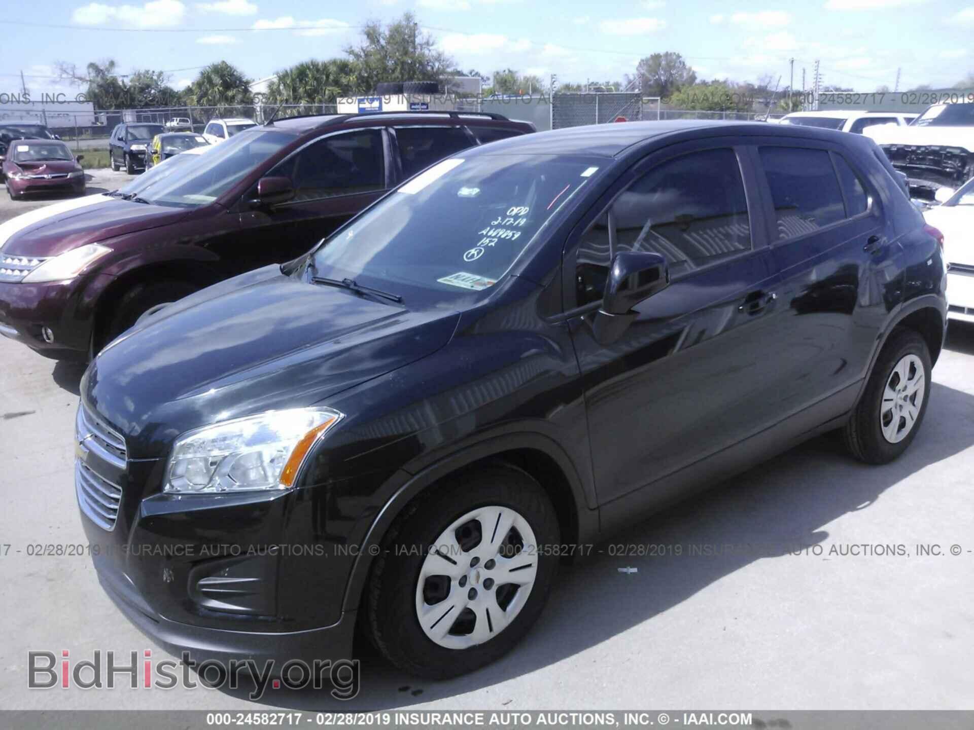 2015 CHEVROLET TRAX - VIN: 3GNCJKSB5FL225344 - Фото 2