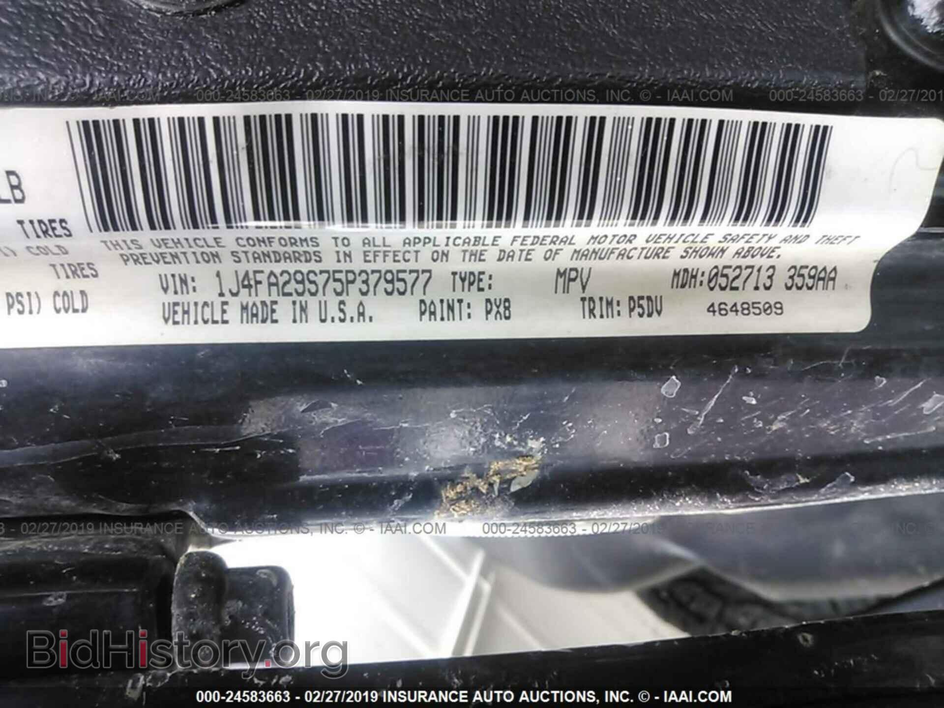 2005 JEEP WRANGLER / TJ - VIN: 1J4FA29S75P379577 - Фото 9